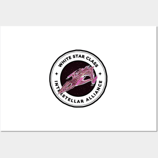 White Star Class - Interstellar Alliance - White - Sci-Fi - B5 Posters and Art
